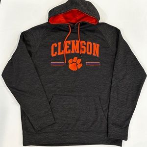 Colosseum Gray Orange Navy Clemson Tigers Hoodie S